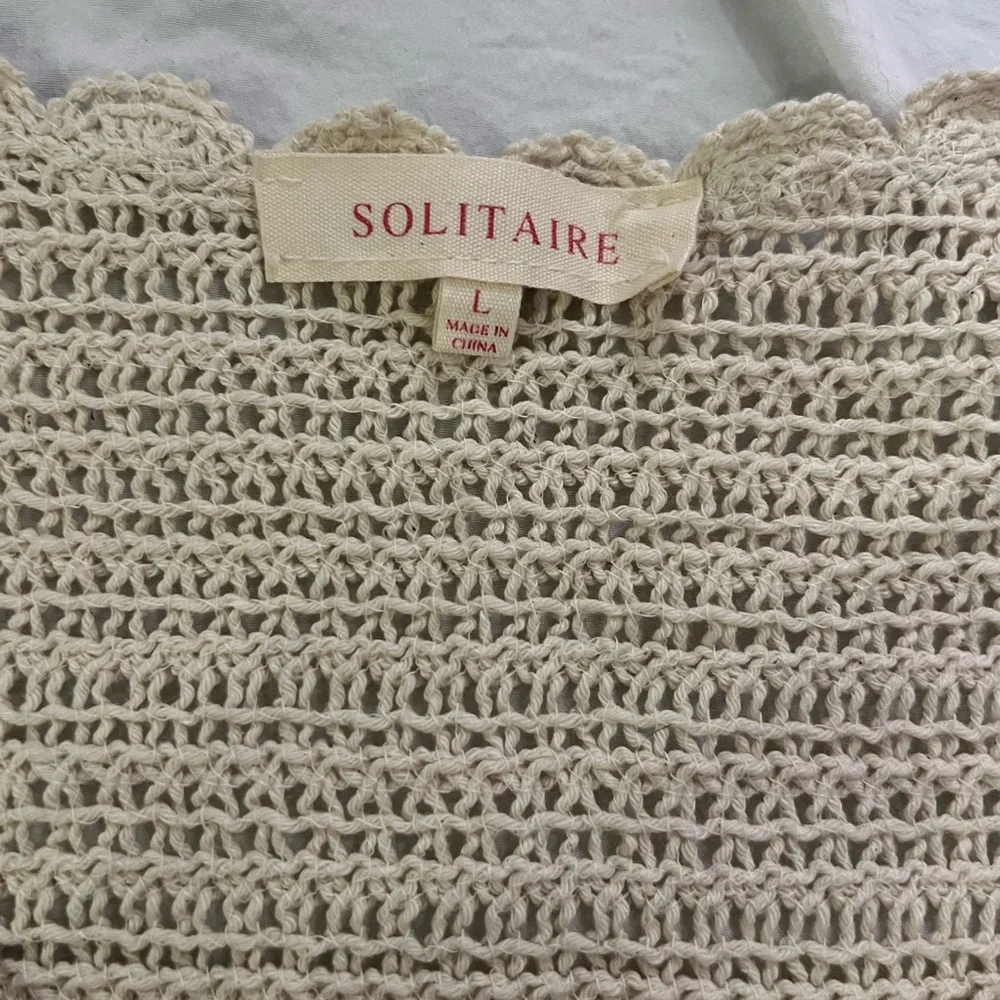 Bohemian Top & Pant Crochet Lace Pattern Set by Solitaire Size L, fits like M. - Picture 5 of 5
